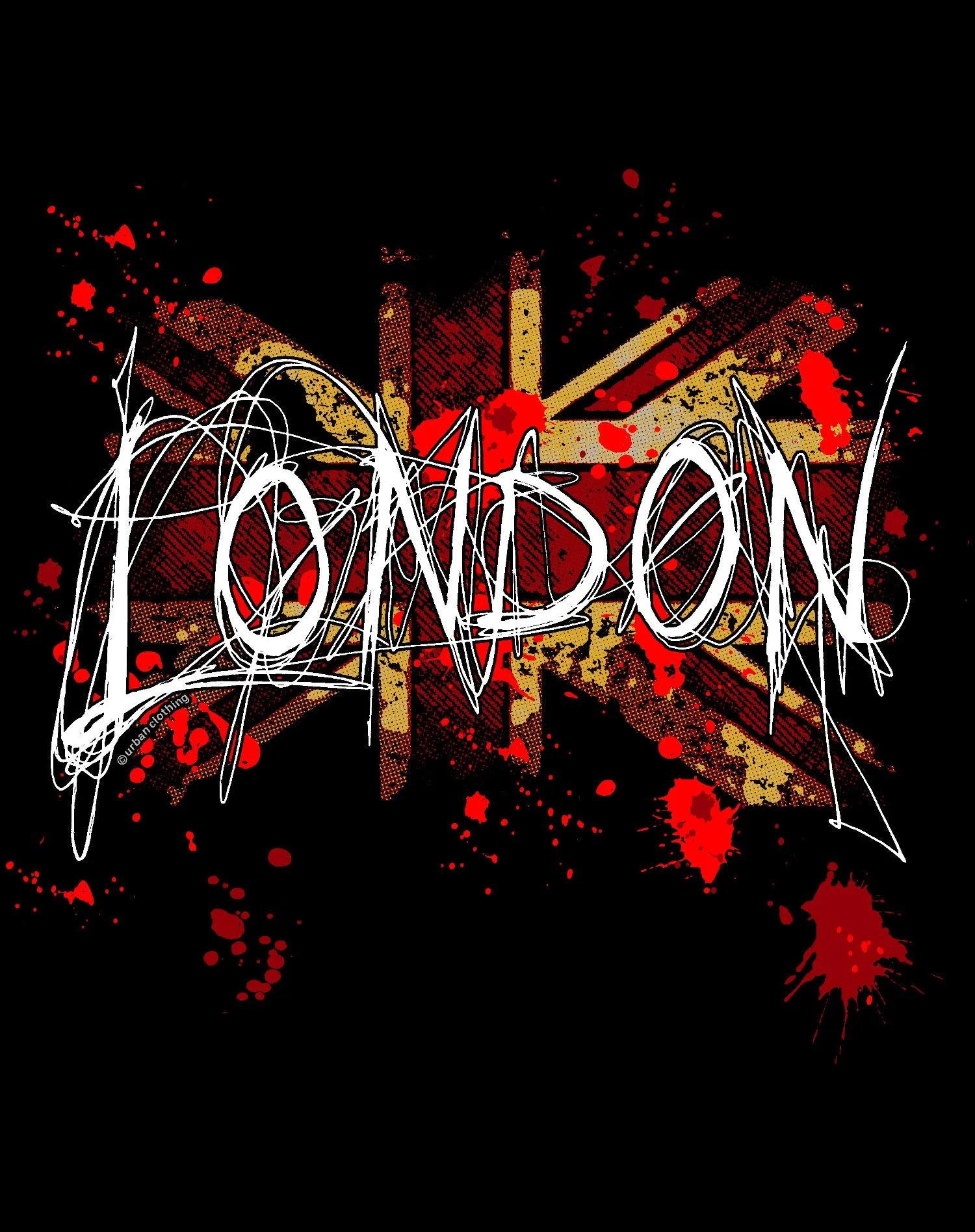 London Union Jack Graffiti Scribble Official Tote Bag