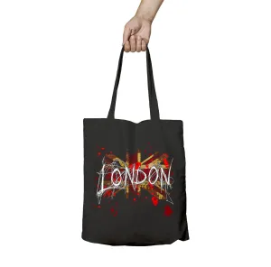 London Union Jack Graffiti Scribble Official Tote Bag