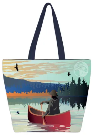LONE CANOE TOTE BAG