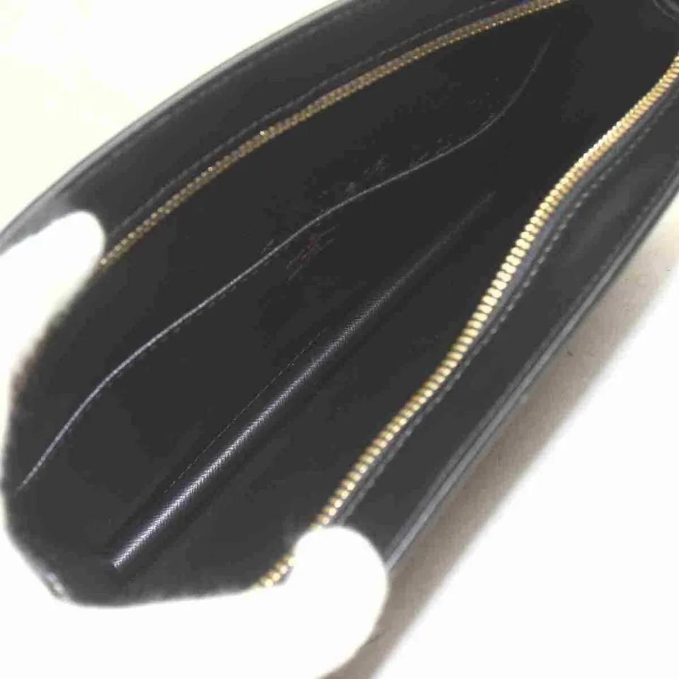 Louis Vuitton Black Epi Pochette Home Envelope Clutch 860457