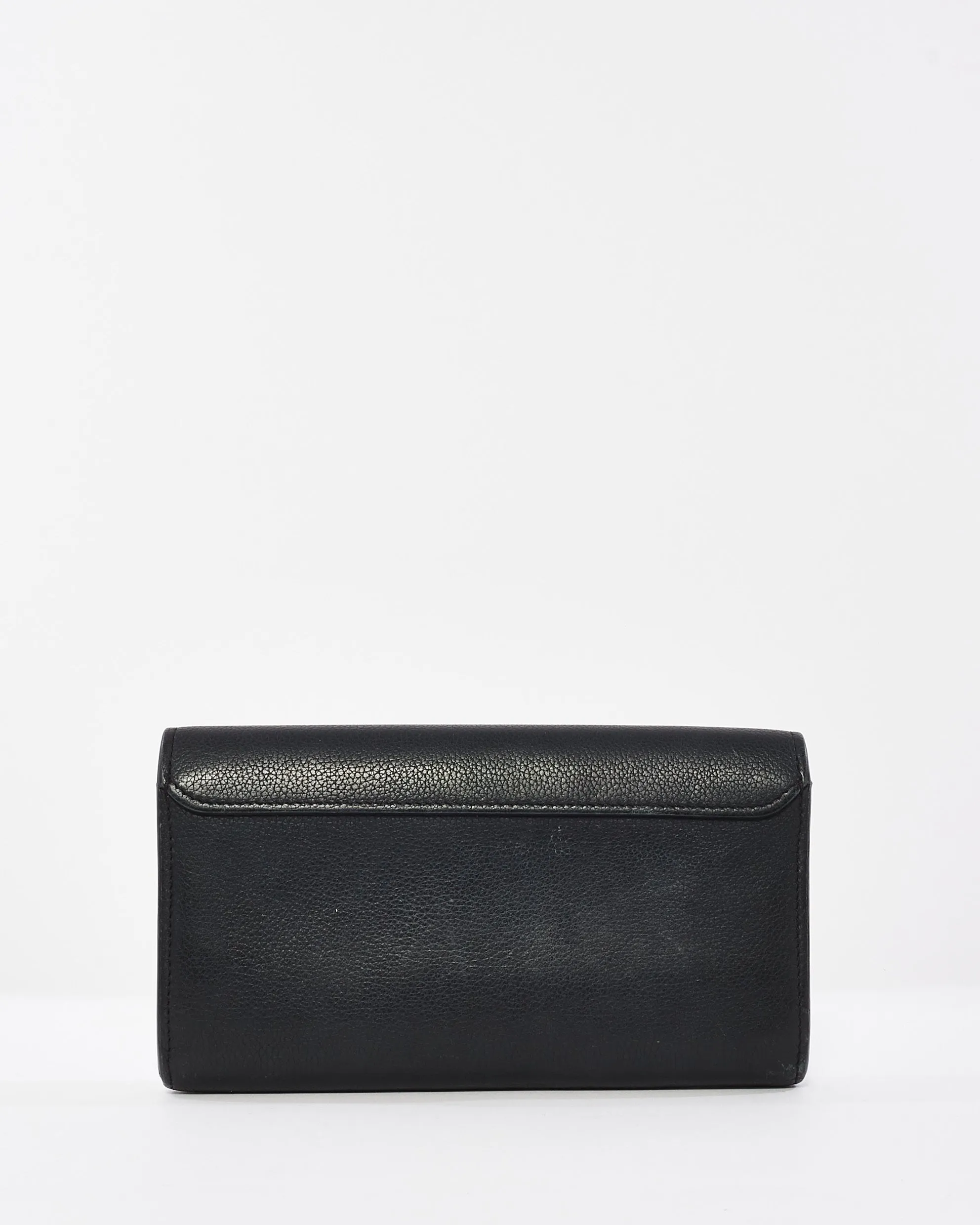 Louis Vuitton Black Leather MyLockMe Long Wallet