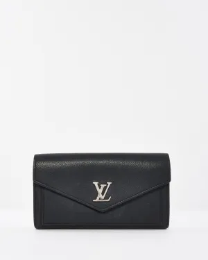 Louis Vuitton Black Leather MyLockMe Long Wallet