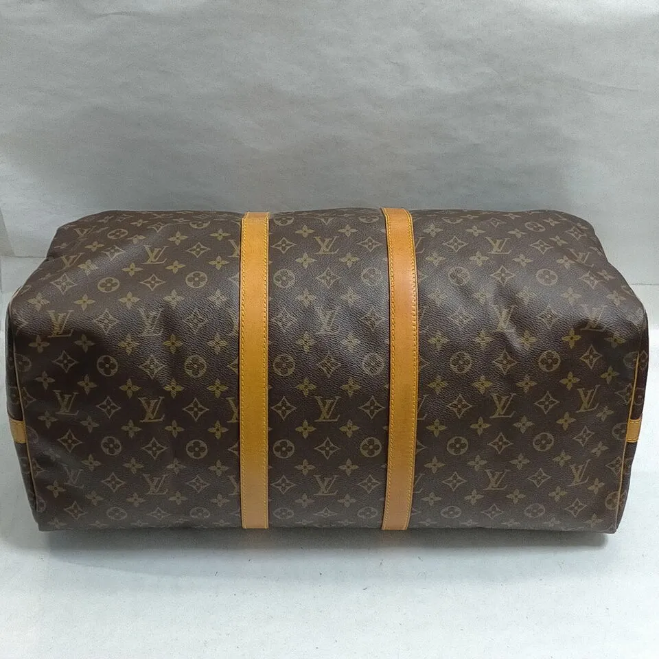 Louis Vuitton Boston Keepall Bandouliere 55 Monogram Bag #MN799