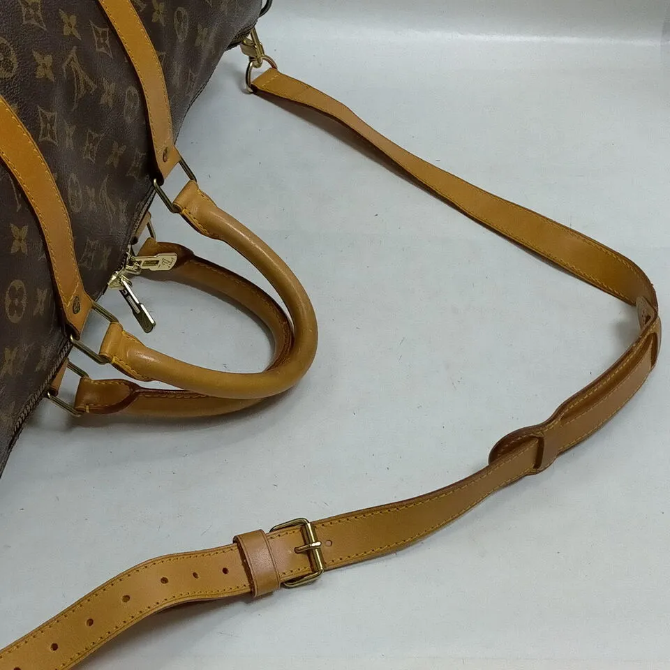 Louis Vuitton Boston Keepall Bandouliere 55 Monogram Bag #MN799