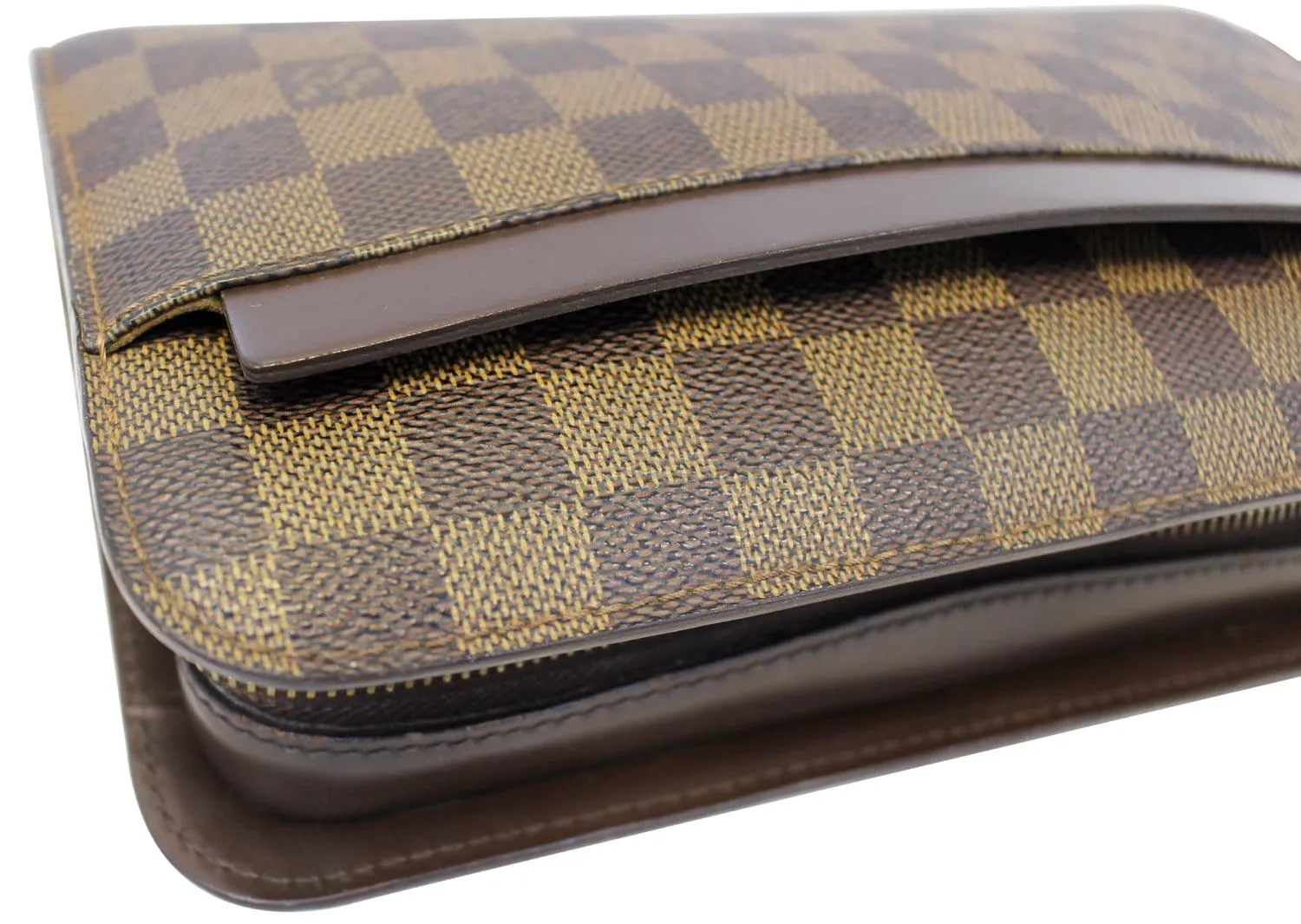 LOUIS VUITTON Damier Ebene Saint Louis Pochette Clutch Bag