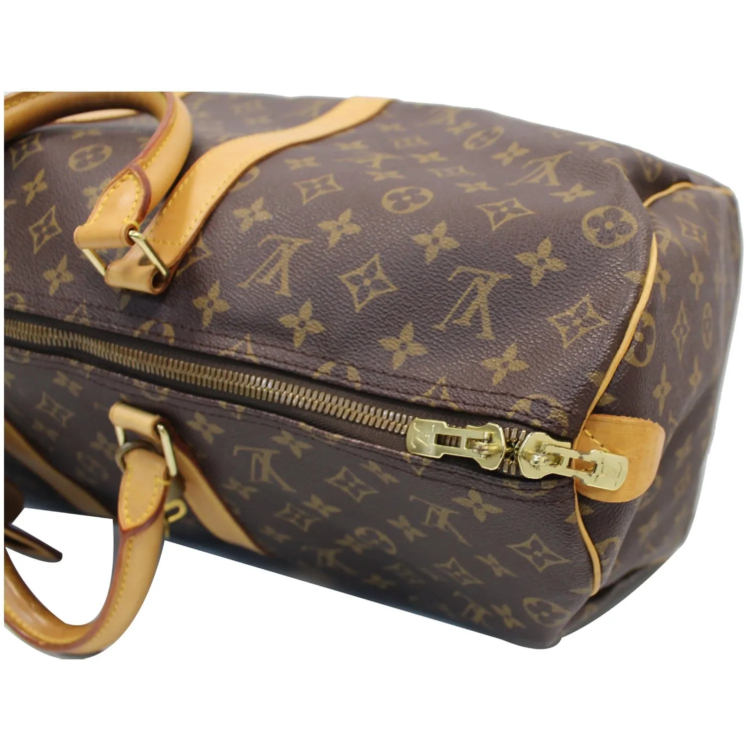 LOUIS VUITTON Keepall 45 Monogram Canvas Travel Bag Brown