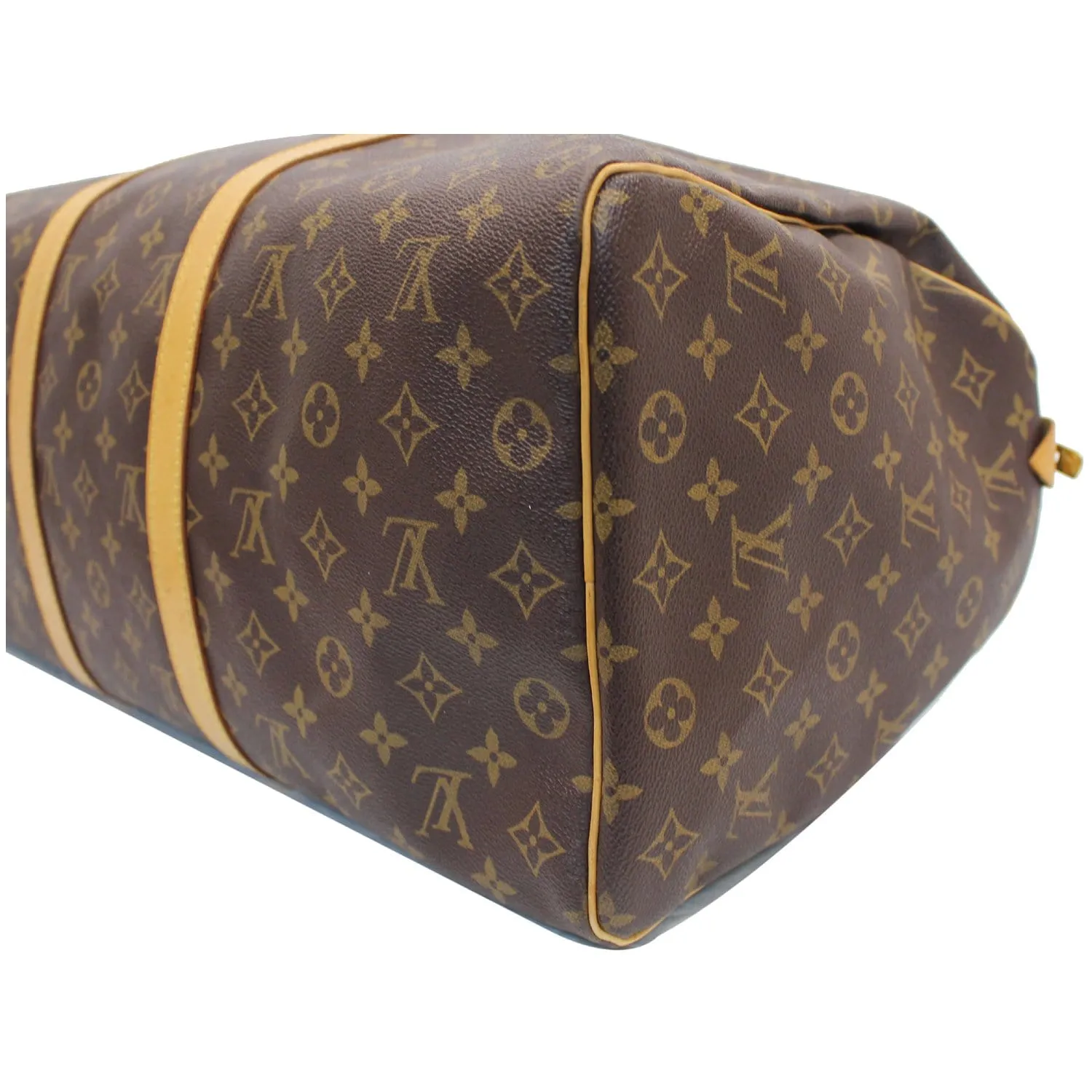 LOUIS VUITTON Keepall 45 Monogram Canvas Travel Bag Brown