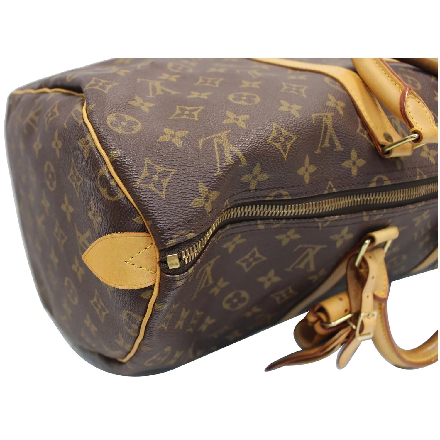 LOUIS VUITTON Keepall 45 Monogram Canvas Travel Bag Brown