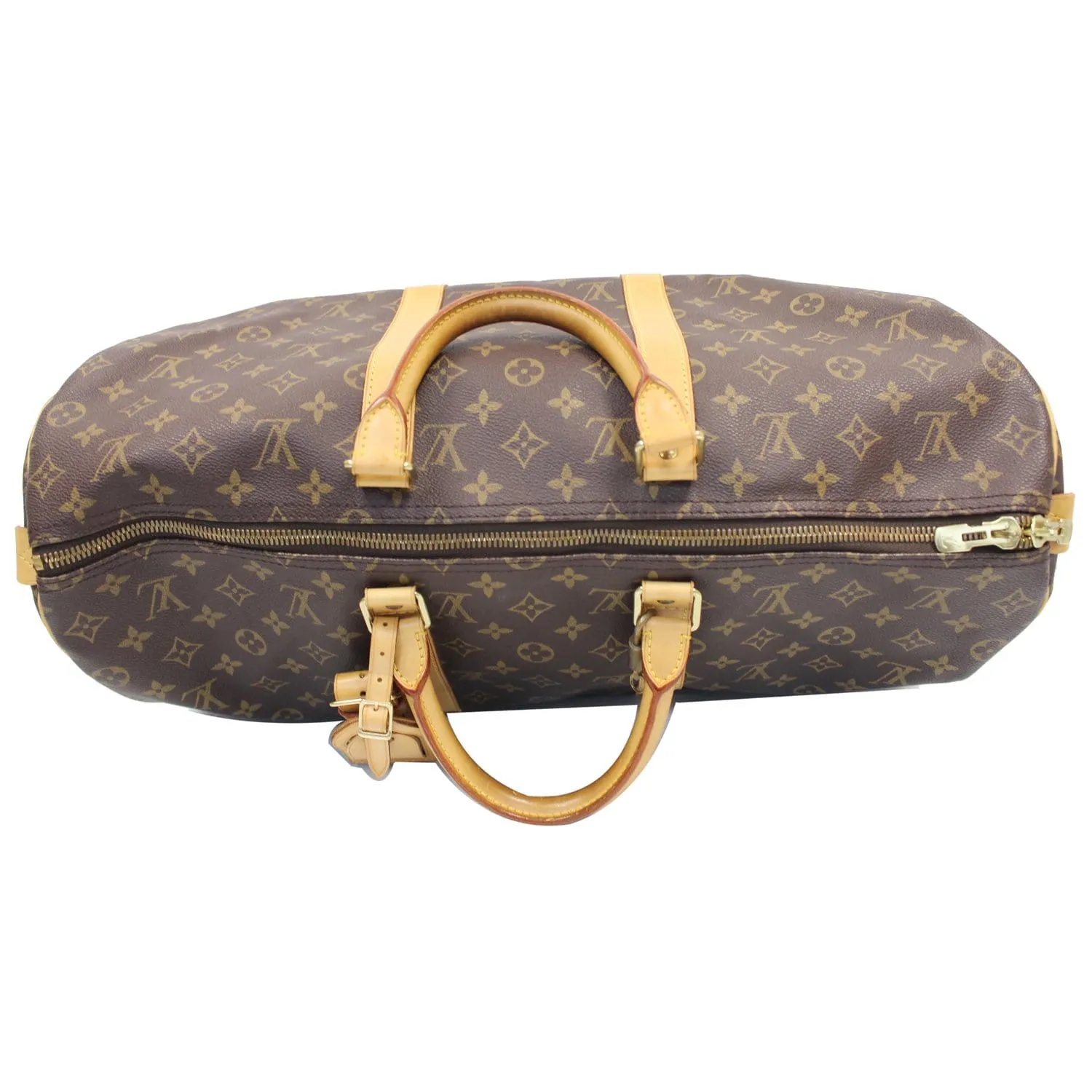 LOUIS VUITTON Keepall 45 Monogram Canvas Travel Bag Brown