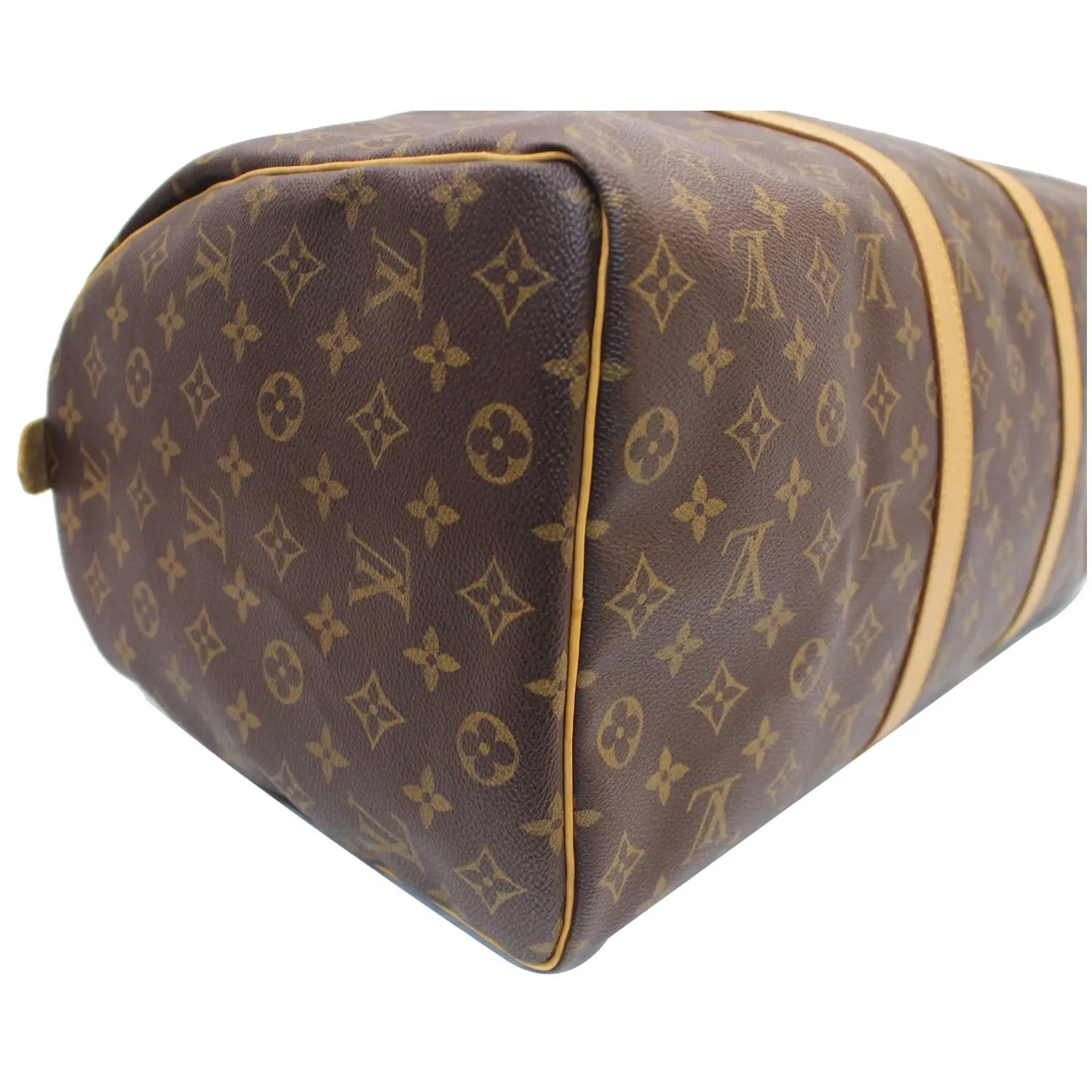 LOUIS VUITTON Keepall 45 Monogram Canvas Travel Bag Brown