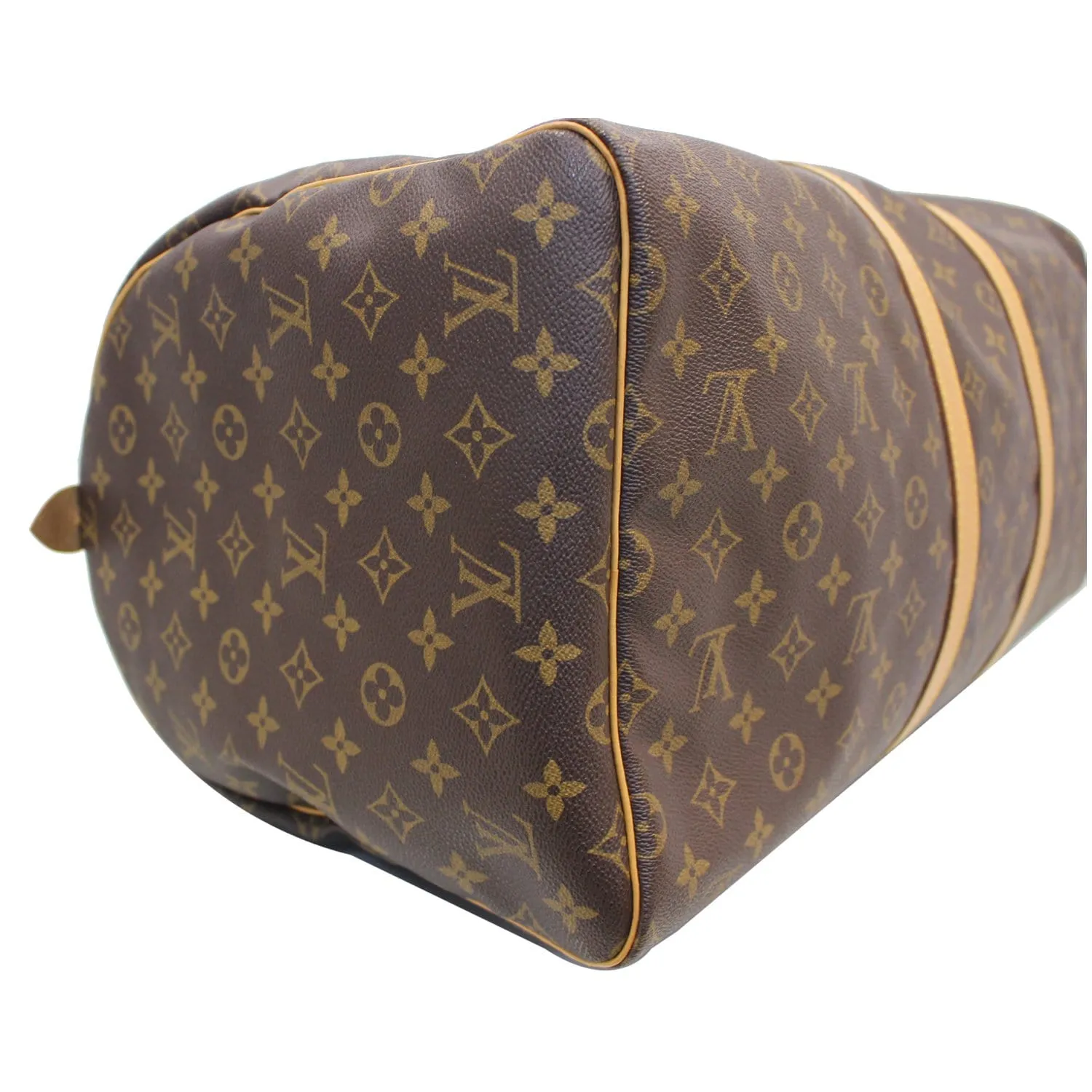 LOUIS VUITTON Keepall 55 Monogram Canvas Travel Bag Brown