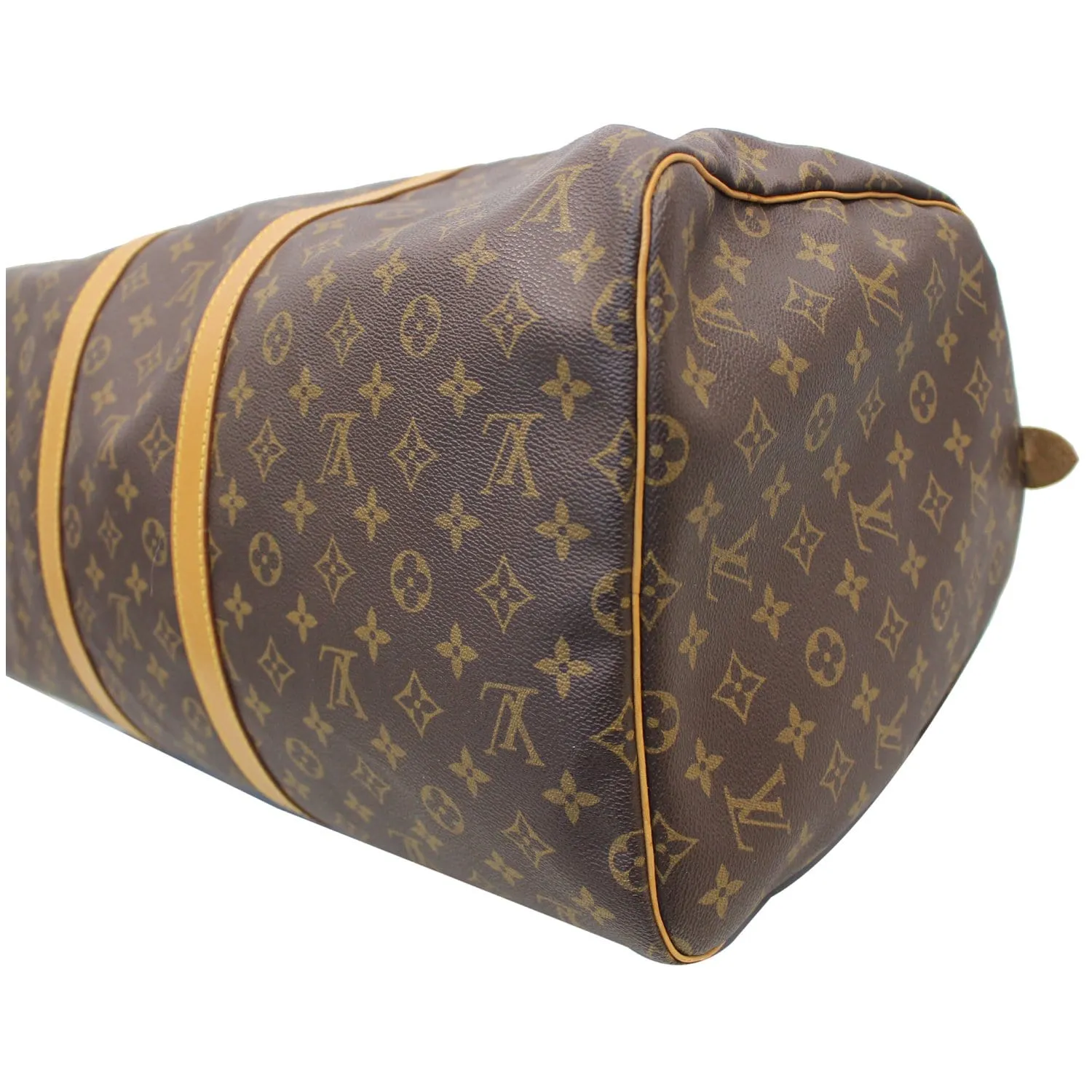 LOUIS VUITTON Keepall 55 Monogram Canvas Travel Bag Brown