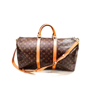 Louis Vuitton Keepall Bandouliere 50 Monogram Travel Bag #MN849
