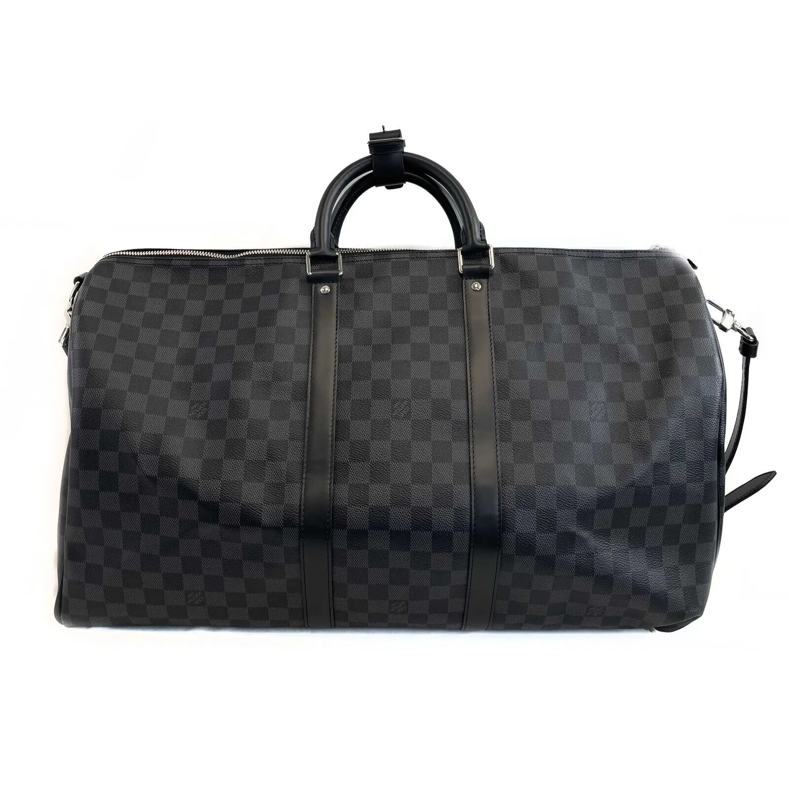 Louis Vuitton Keepall Bandouliere 55 Monogram Eclipse Duffle New with Box