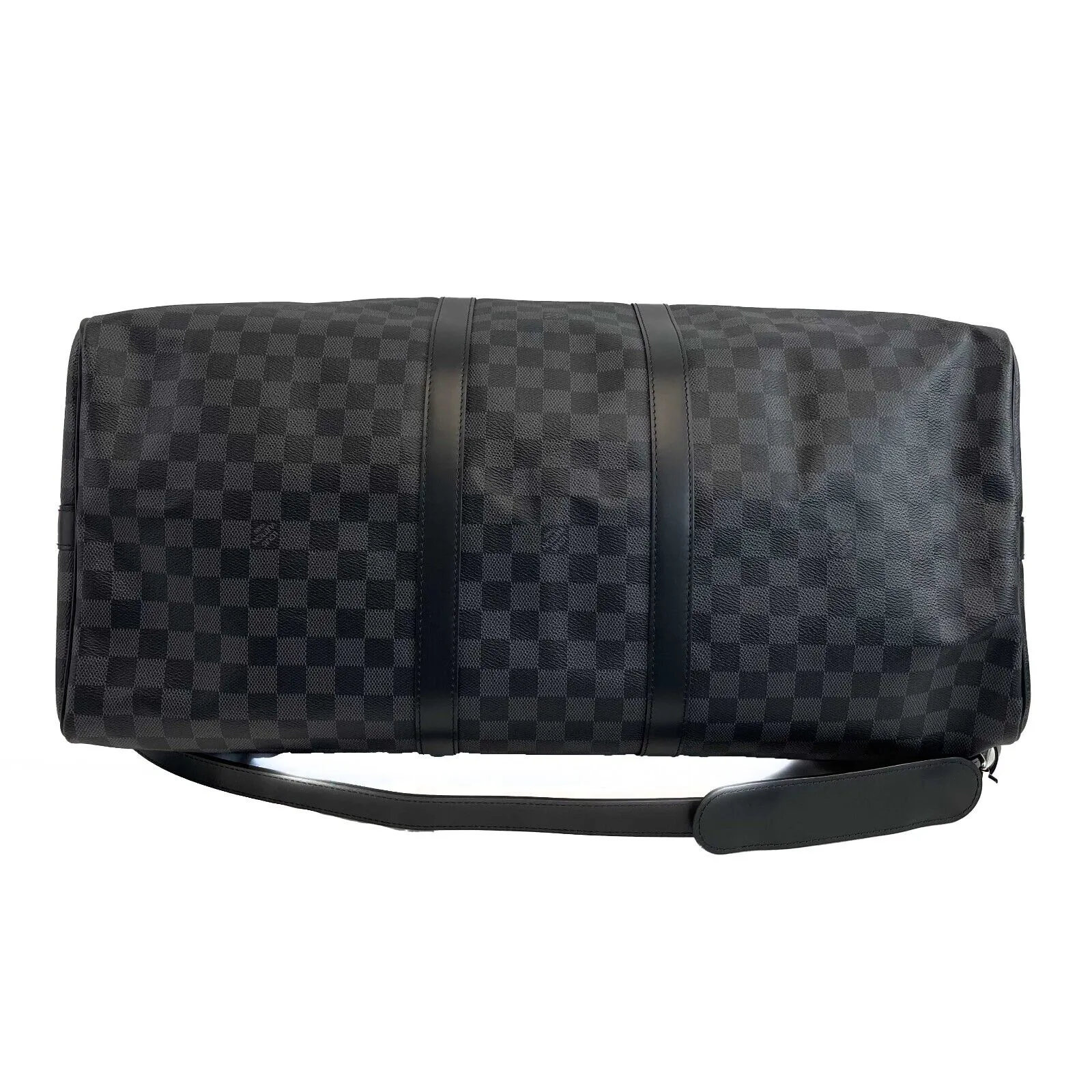 Louis Vuitton Keepall Bandouliere 55 Monogram Eclipse Duffle New with Box