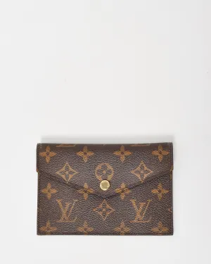 Louis Vuitton Monogram Canvas Envelope Card Case Wallet