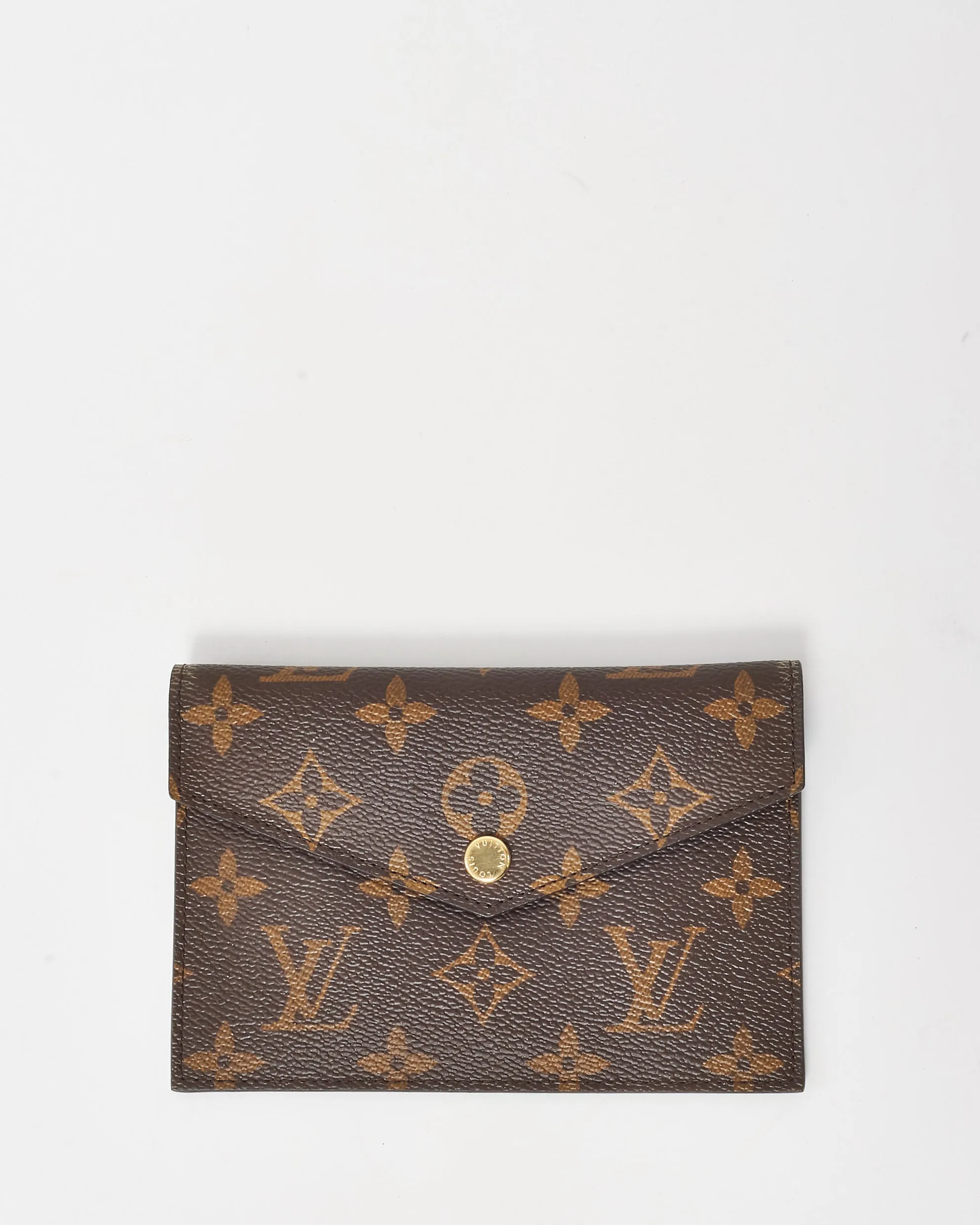 Louis Vuitton Monogram Canvas Envelope Card Case Wallet