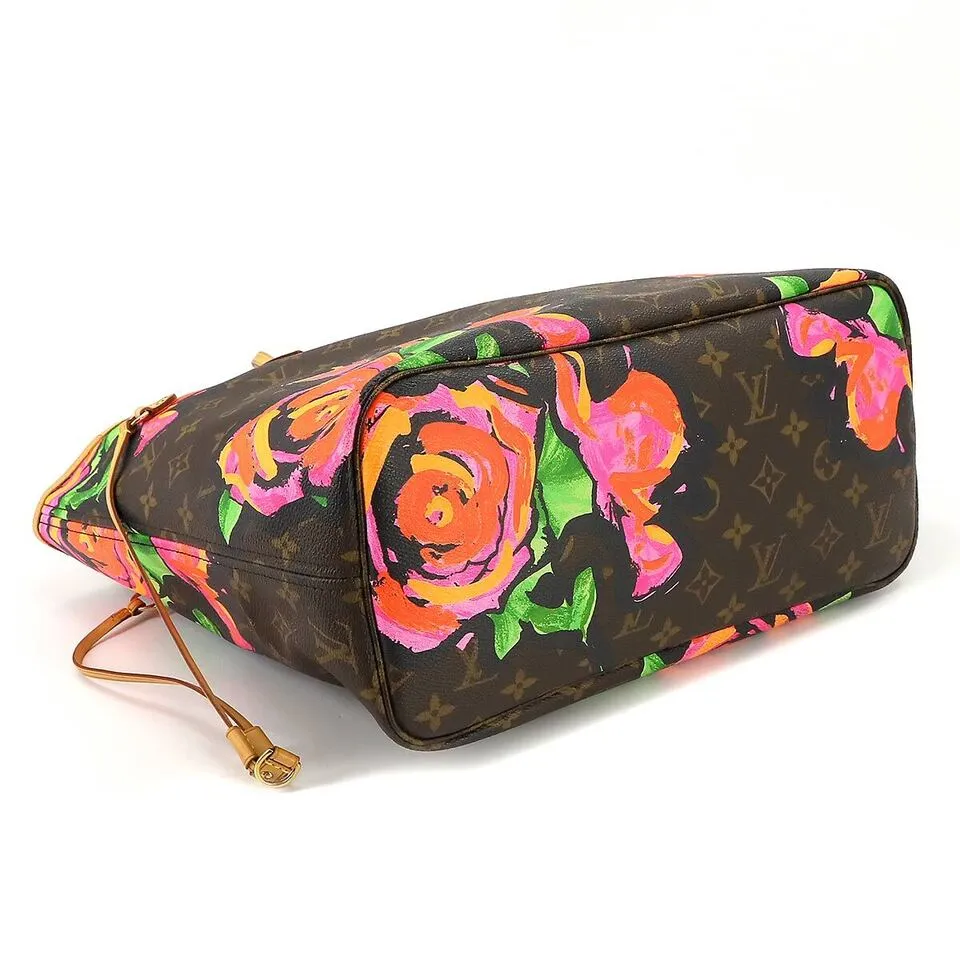 LOUIS VUITTON Monogram Rose Neverfull MM Tote Bag