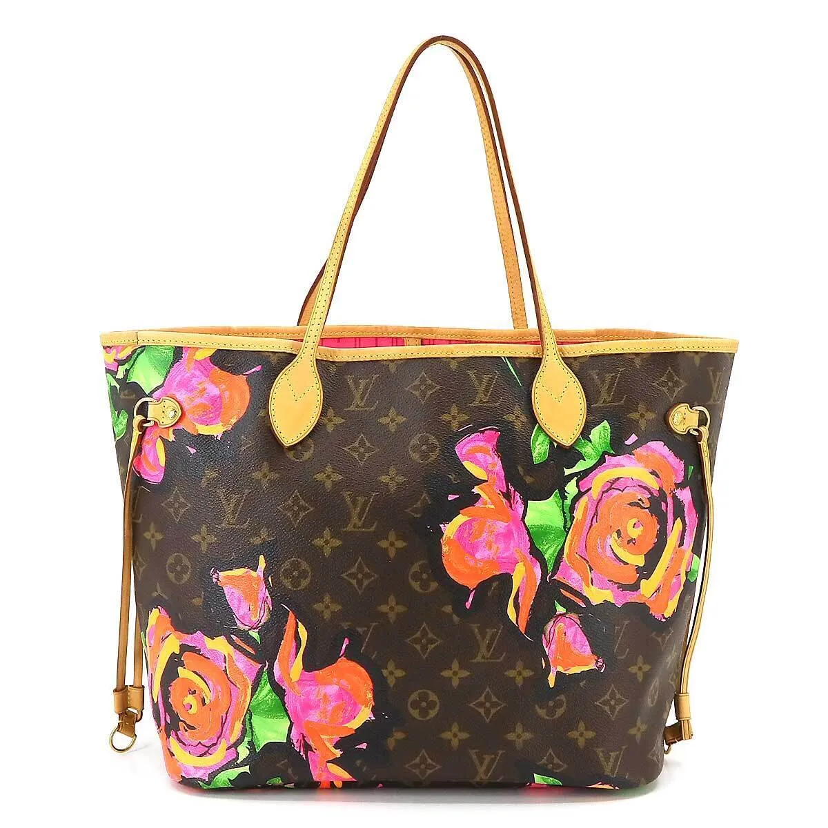 LOUIS VUITTON Monogram Rose Neverfull MM Tote Bag