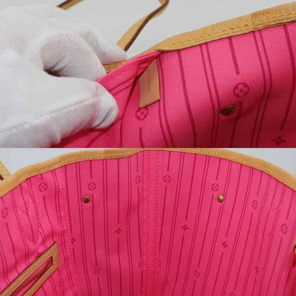 LOUIS VUITTON Monogram Rose Neverfull MM Tote Bag