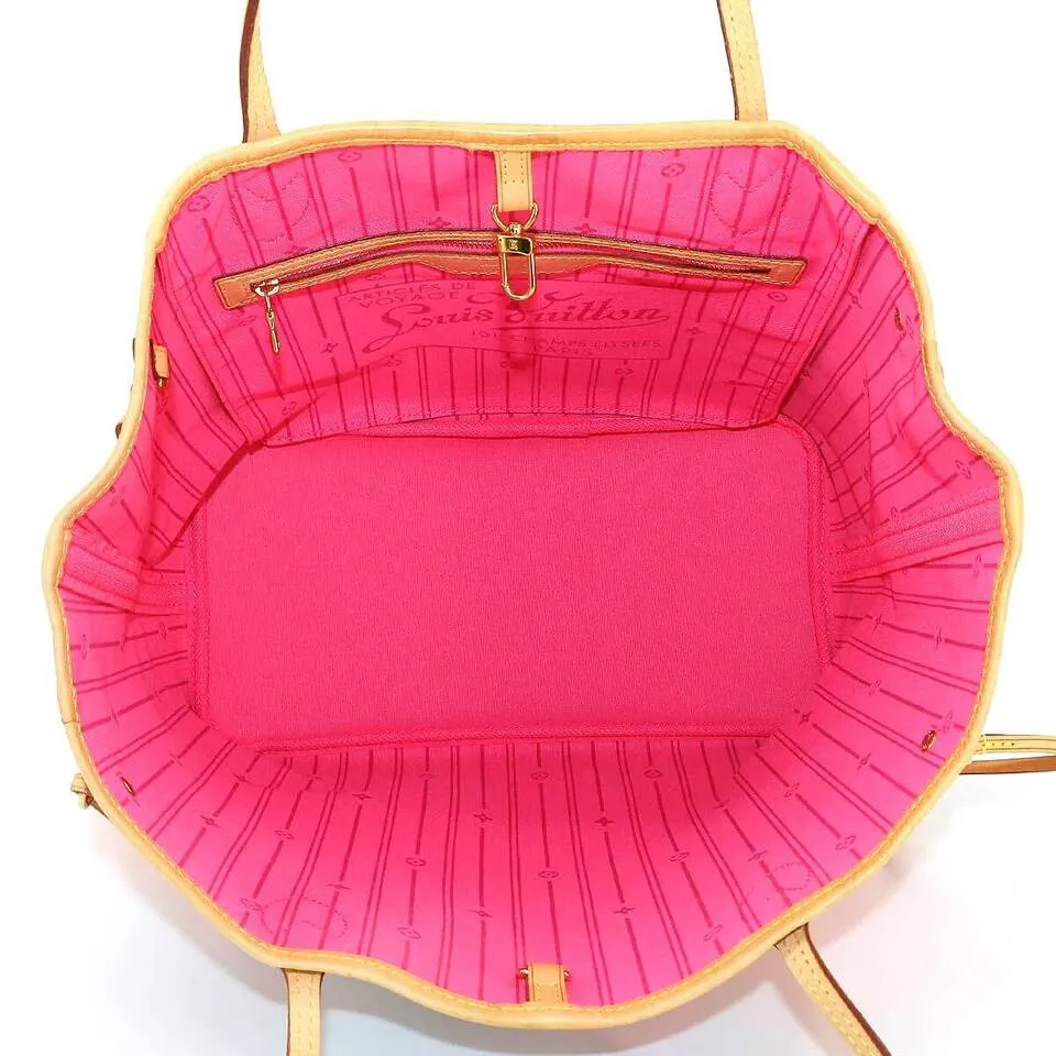 LOUIS VUITTON Monogram Rose Neverfull MM Tote Bag