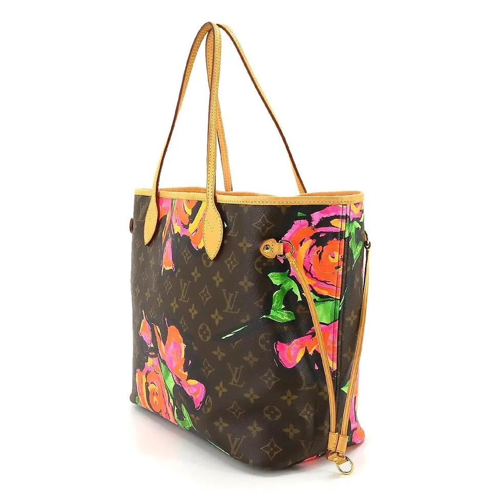 LOUIS VUITTON Monogram Rose Neverfull MM Tote Bag