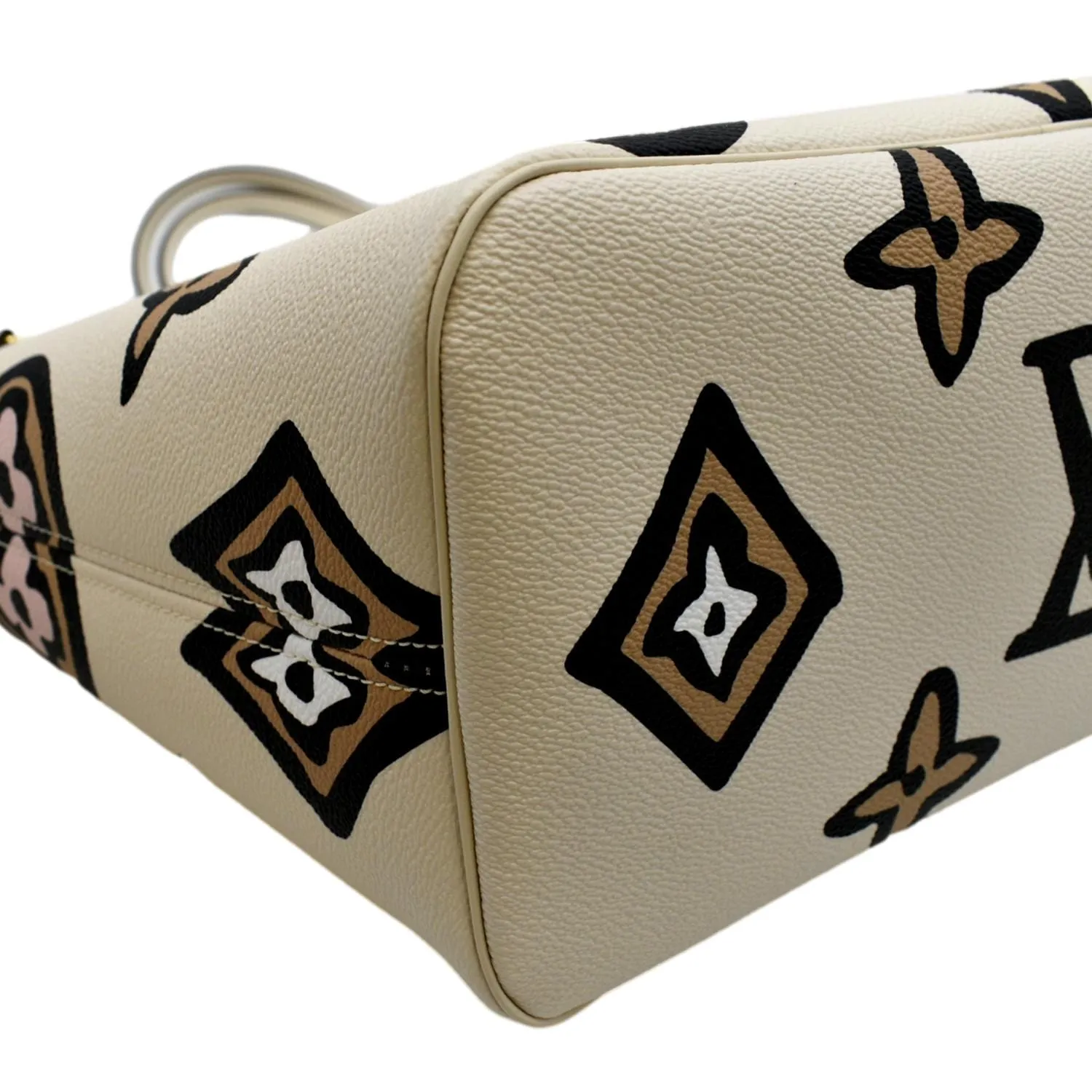 LOUIS VUITTON Neverfull MM Wild At Heart Monogram Giant Tote Bag Creme