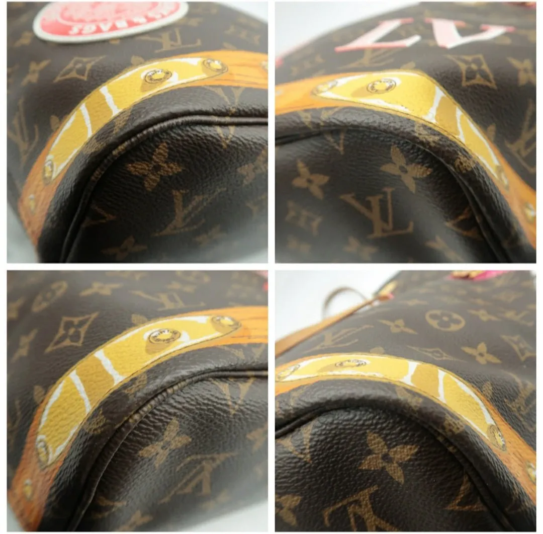 Louis Vuitton Neverfull MM W/P Brown Canvas Tote bag