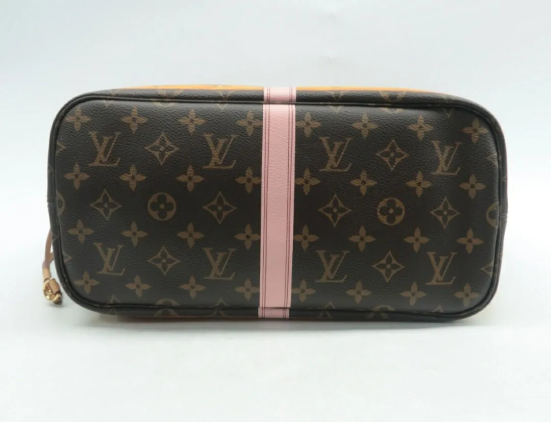 Louis Vuitton Neverfull MM W/P Brown Canvas Tote bag