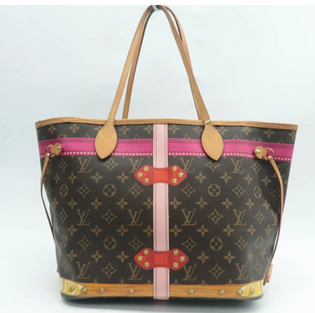 Louis Vuitton Neverfull MM W/P Brown Canvas Tote bag