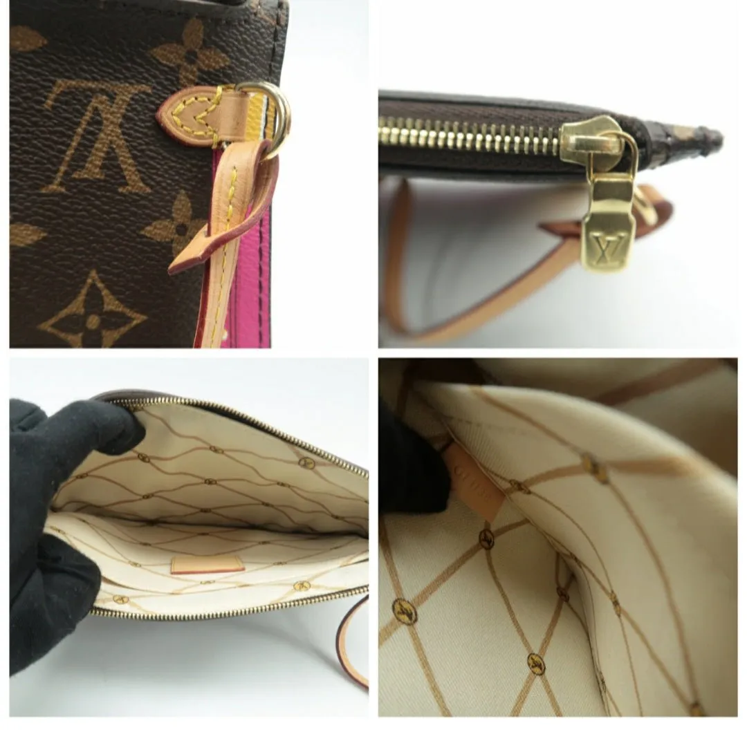 Louis Vuitton Neverfull MM W/P Brown Canvas Tote bag