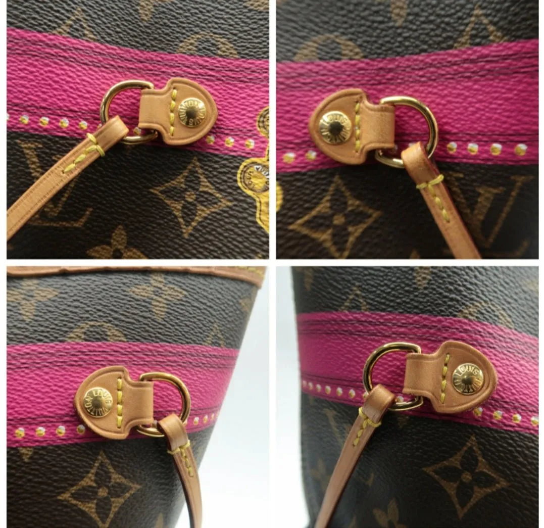 Louis Vuitton Neverfull MM W/P Brown Canvas Tote bag