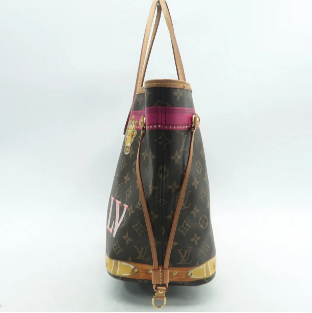 Louis Vuitton Neverfull MM W/P Brown Canvas Tote bag