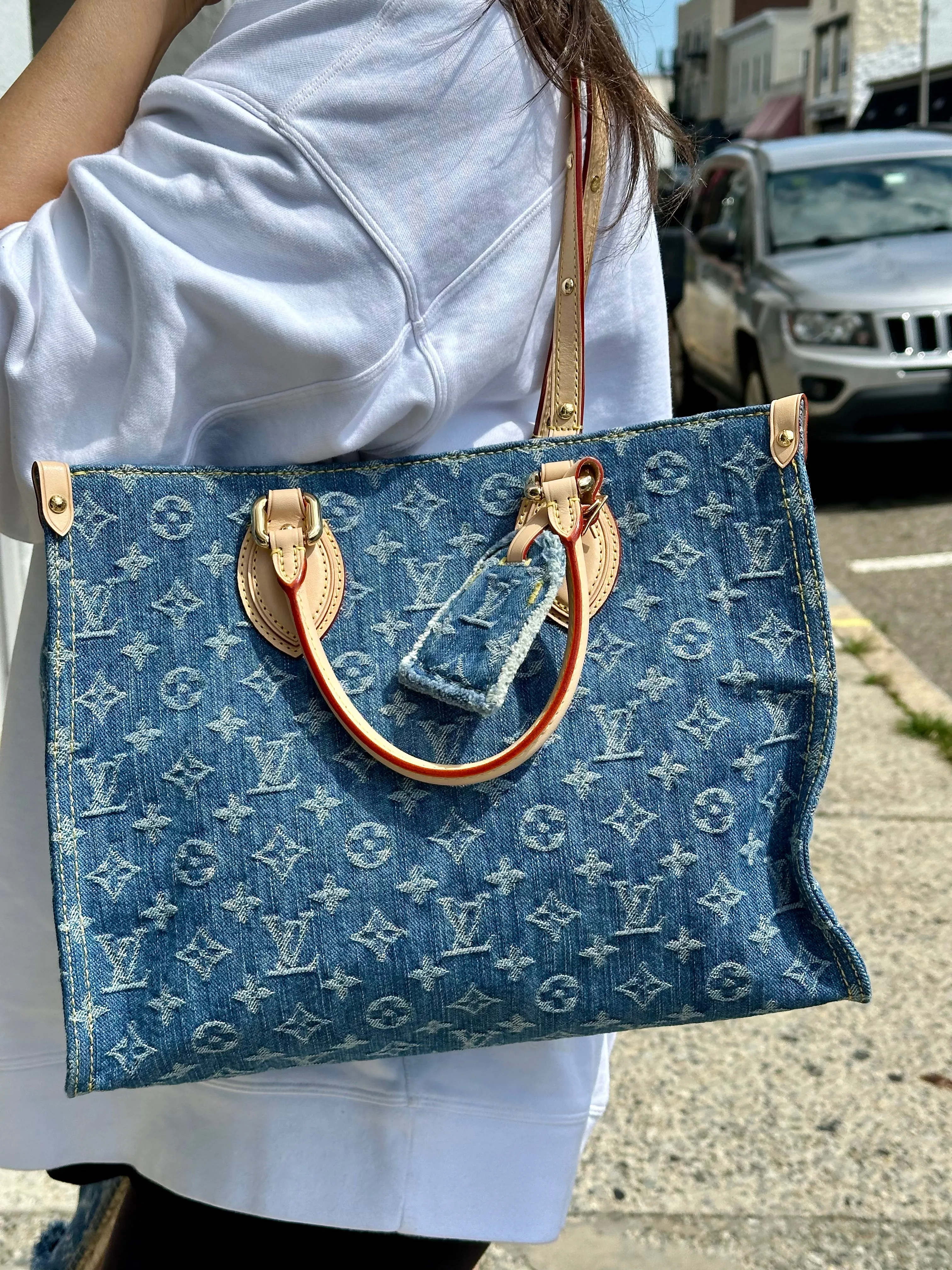 Louis Vuitton OnTheGo MM Monogram Denim