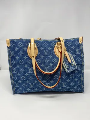 Louis Vuitton OnTheGo MM Monogram Denim