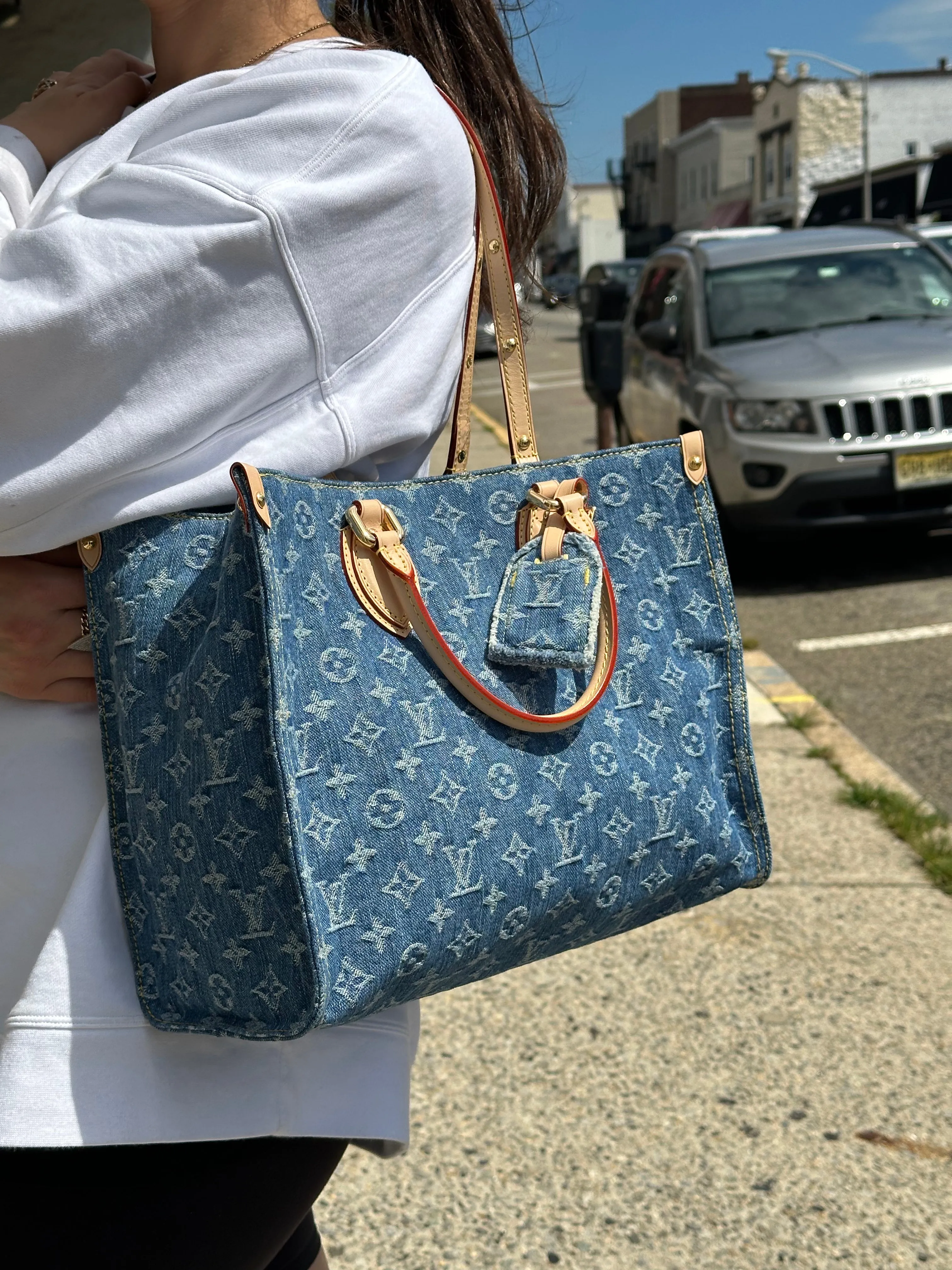 Louis Vuitton OnTheGo MM Monogram Denim