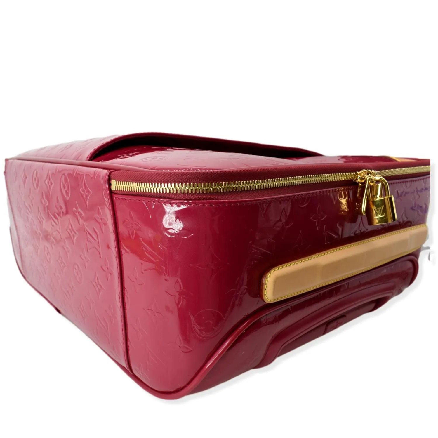 LOUIS VUITTON Pegase 45 Monogram Vernis Leather Suitcase/Travel Bag Pink