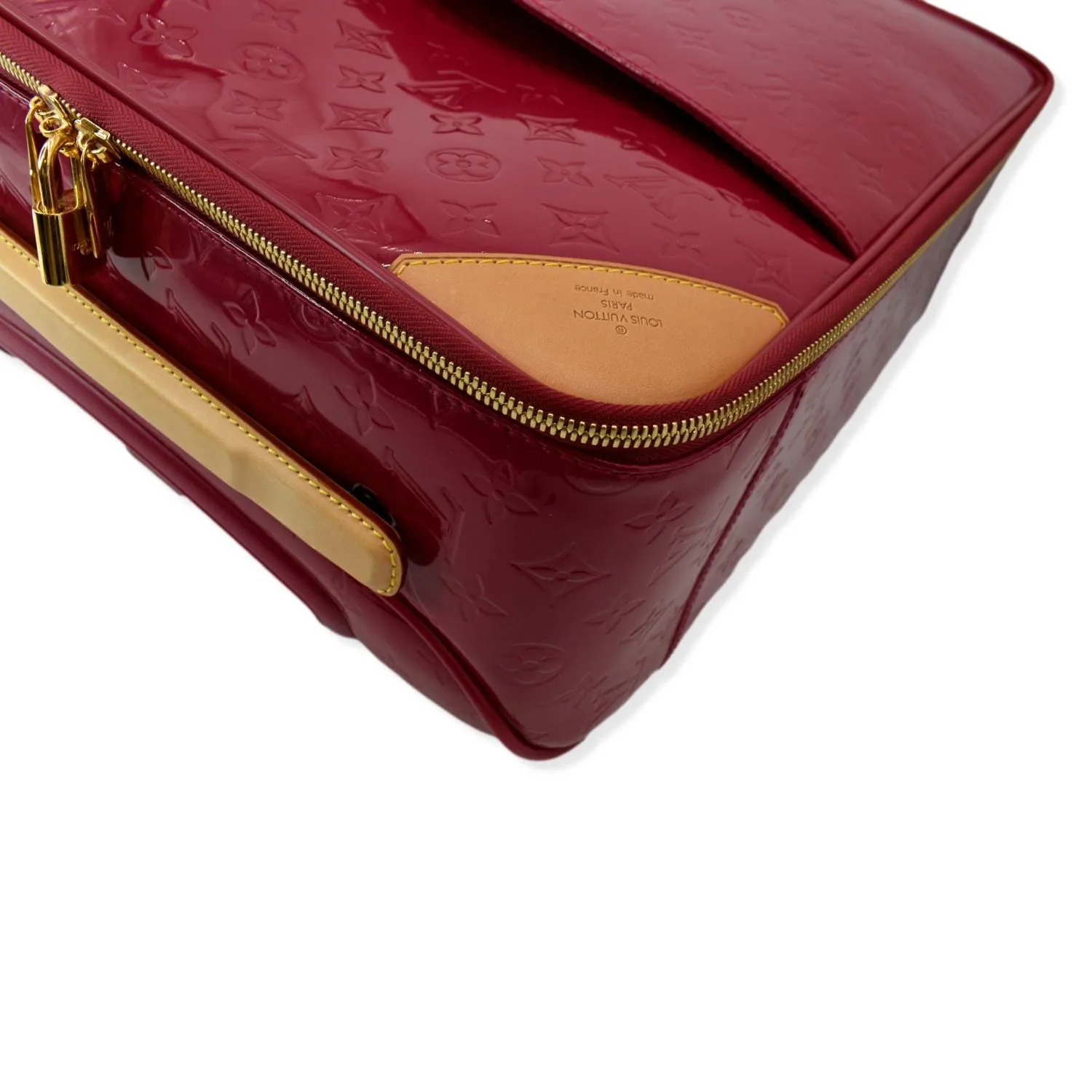 LOUIS VUITTON Pegase 45 Monogram Vernis Leather Suitcase/Travel Bag Pink