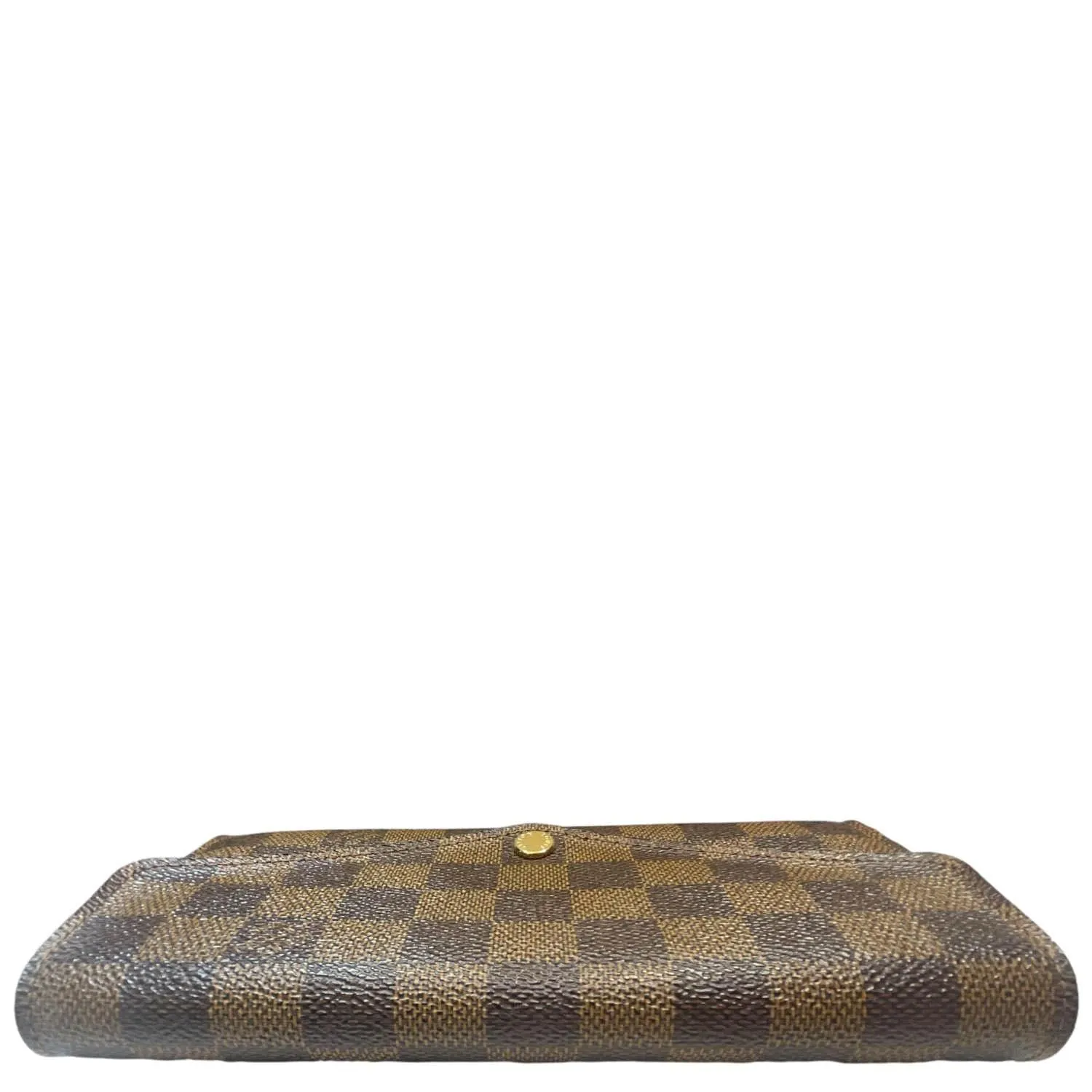 LOUIS VUITTON Sarah Damier Ebene Wallet Brown