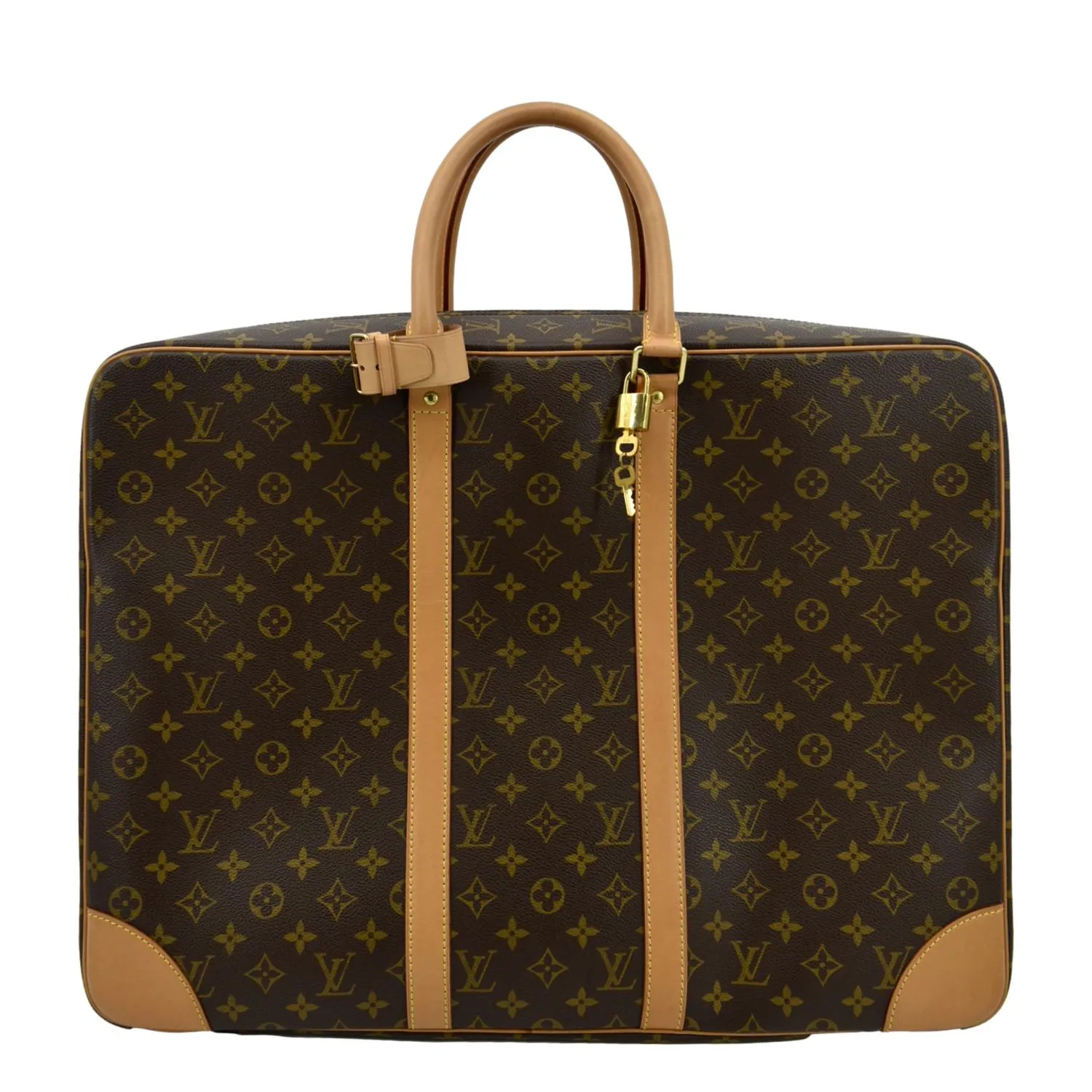 LOUIS VUITTON Sirius 45 Monogram Canvas Suitcase Travel Bag Brown