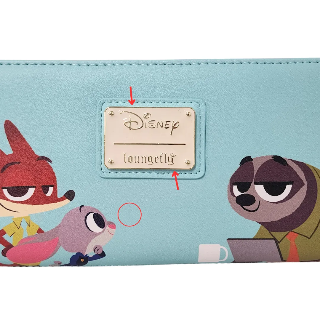 Loungefly Disney Zootopia Wallet DEFECTIVES