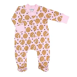 Magnolia Baby Pink Chocolate Chip Cookie Zip Up Babygrow