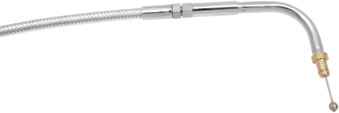 Magnum 521210HE Polished Stainless Steel High Efficiency Braided Clutch Cable - 72 11/16in.