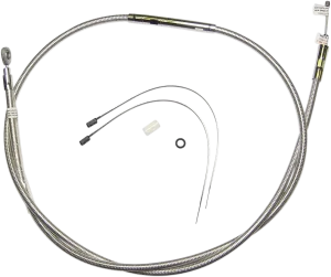 Magnum 52234HE Polished Stainless Steel High Efficiency Braided Clutch Cable - 66 11/16in.