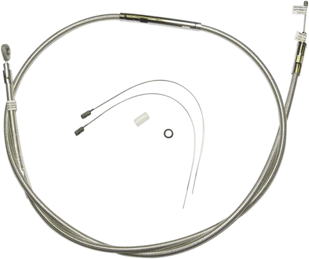 Magnum 52258HE Polished Stainless Steel High Efficiency Braided Clutch Cable - 63in.