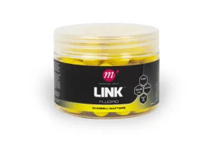 Mainline Link Fluoro Dumbell Wafters 12 x 15mm Yellow