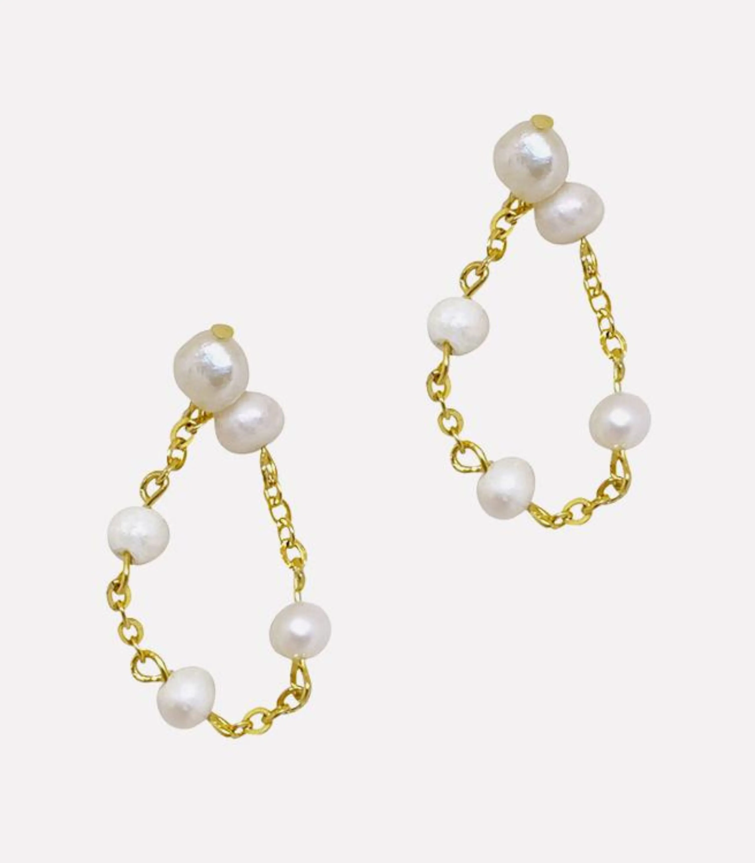 Malaya Two-Way Dangling Pearl Earrings