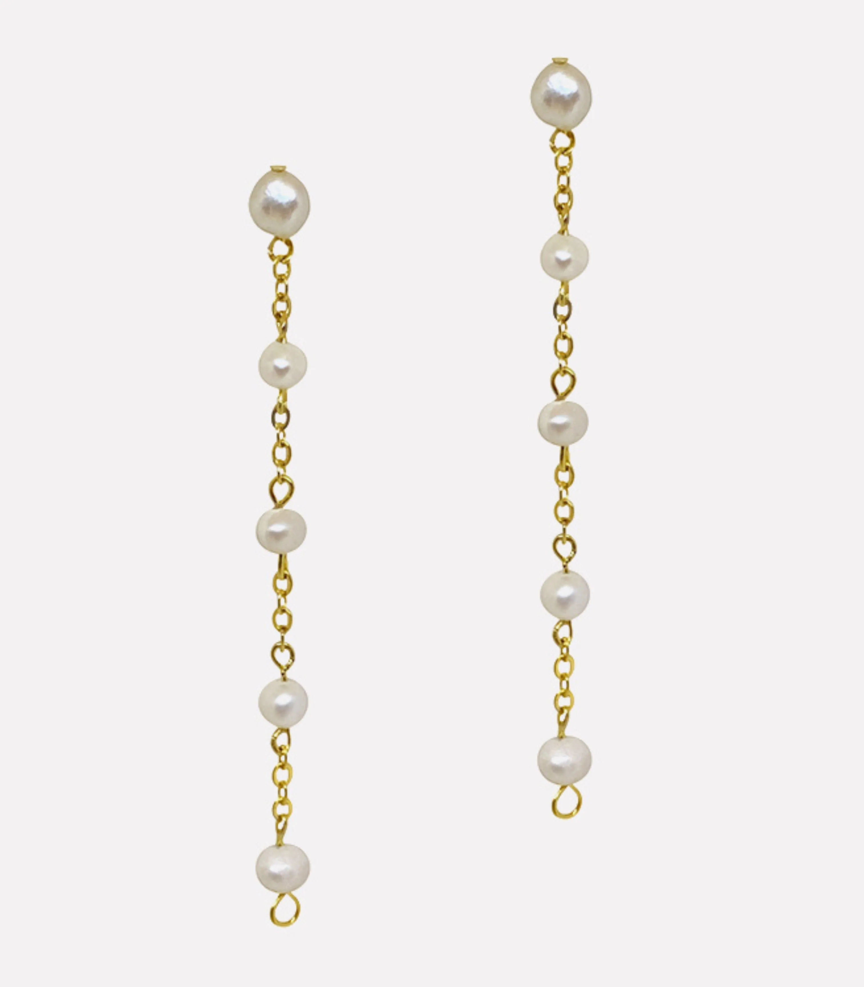Malaya Two-Way Dangling Pearl Earrings