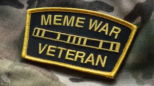 MEME WAR VETERAN MEDAL RACK MORALE PATCH
