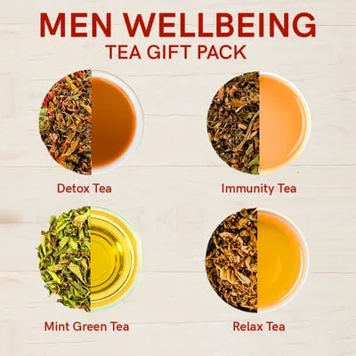 Men Wellbeing Gift Box  - Tea Gift Set (16 Teabags)